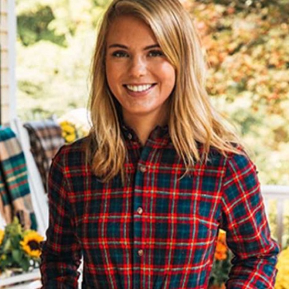 Plaid Button-Up Shirt